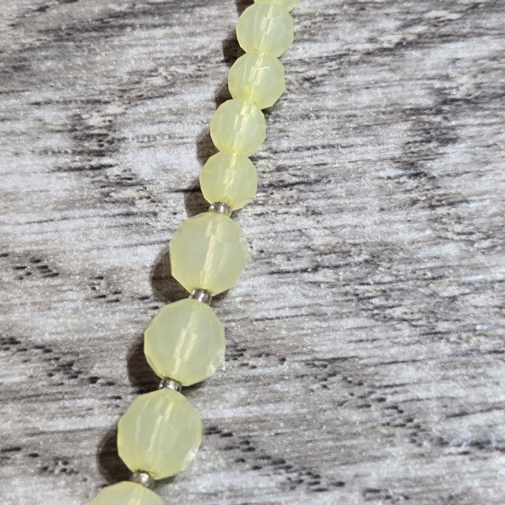 C 1946 Chunky Bead Stone Statement Necklace Costume Jewelry Lobster Claw Clasp - Picture 10 of 13